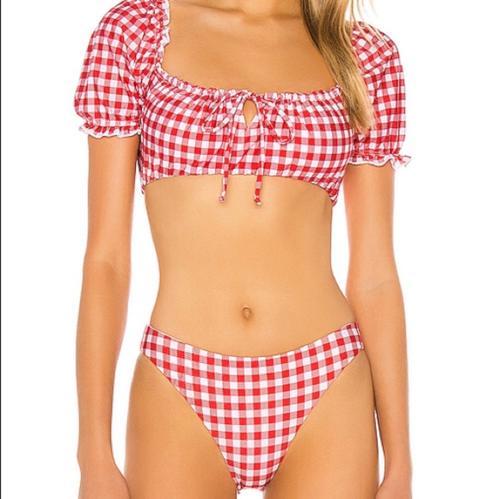 Beach Riot Red Gingham Bikini